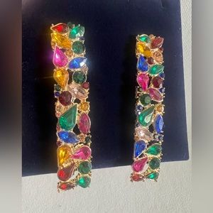 Multi stone earring